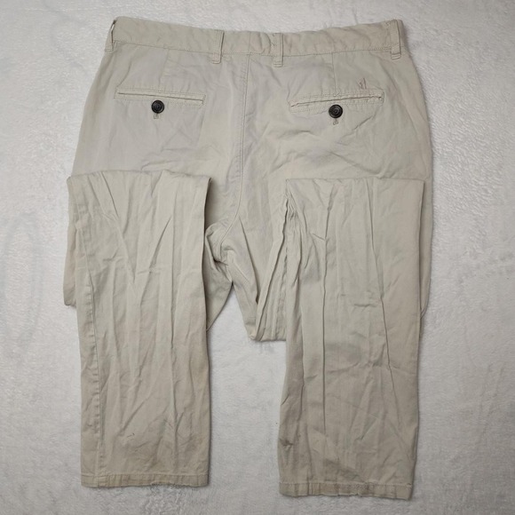 Johnnie-O Pants Mens 32x34 Stone Beige Chino Cotton Linen Blend Casual - Picture 6 of 15